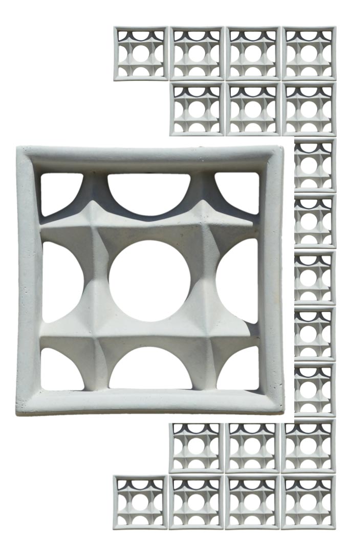 Celosía Decorativa en Metal - Círculo - 0,6 x 1,5m : venta Celosía